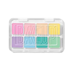 Pastel Eyeshadow Palette - Micro Palm Makeup Cosmetic with 8 Buildable Shades for Ethereal Looks & Versatile Application