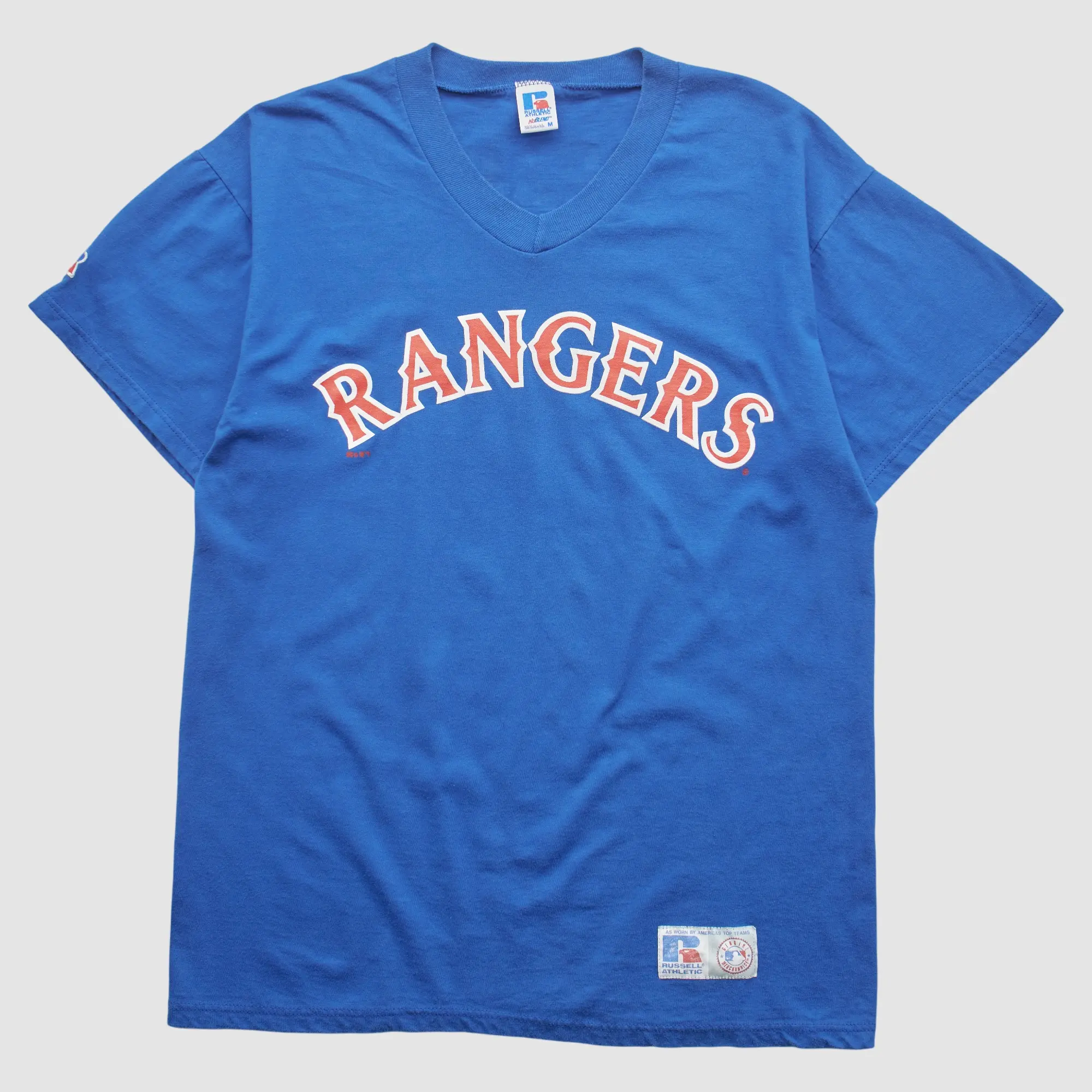 Texas Rangers Russell 2000s T-Shirt - Blue - M