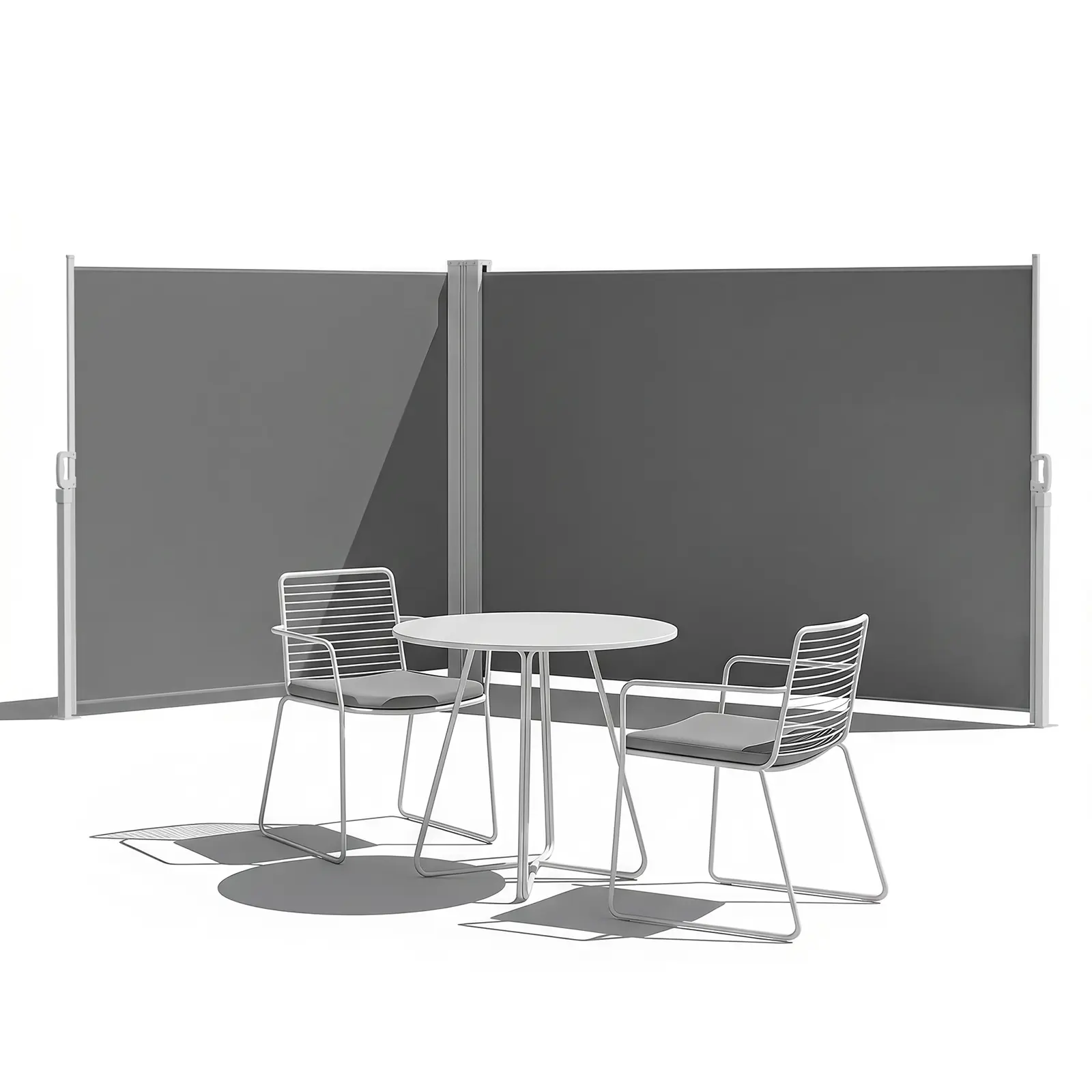 Retractable Side Awning - 71"x236" Waterproof UV-Resistant Outdoor Privacy Screen, Patio Divider for Deck, Backyard Sun Shade