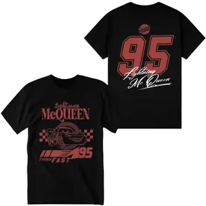 Two Sided Vintage Lightning McQ Shirt, Radiator Car TShirt, Retro Spring Lightning 95 T-Shirt Sweater Hoodie, Casual Crewneck Tee Top
