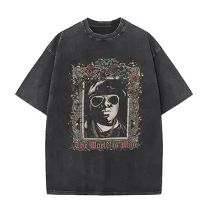 2026 Viral Trend The Notorious Big L Lifestylez of The Poor and Dangerous Vintage Washed T‑Shirt, Biggie Smalls Hip‑Hop Graphic Tee, Men’s Retro Streetwear Casual Short Sleeve Top