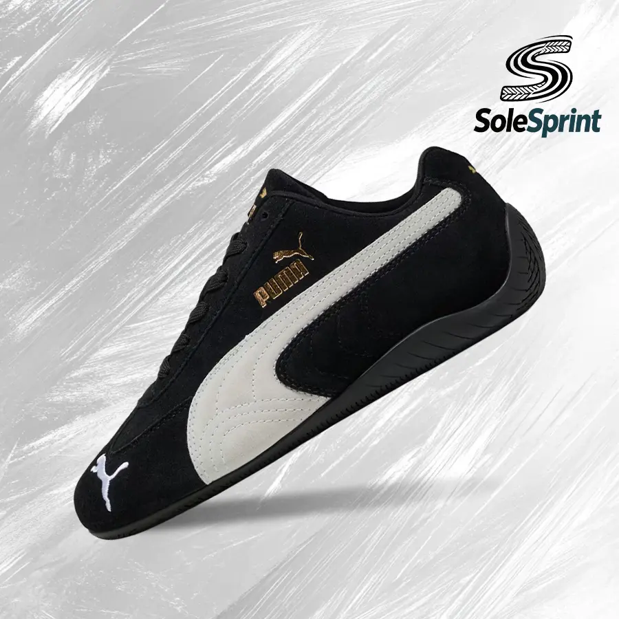 Puma Speedcat OG Black White (GS)– Order Sneakers– Shoes For Women - Vintage-Spring & Summer-Inspired Running Shoes, Shock-Absorbing Comfort, Gym To Streetwear Casual Wear -back to school-401698 01