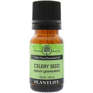 Plantlife Celery Seed Essential Oil 10 ml – Calming, Grounding Aromatherapy for Stress Relief & Respiratory Support
