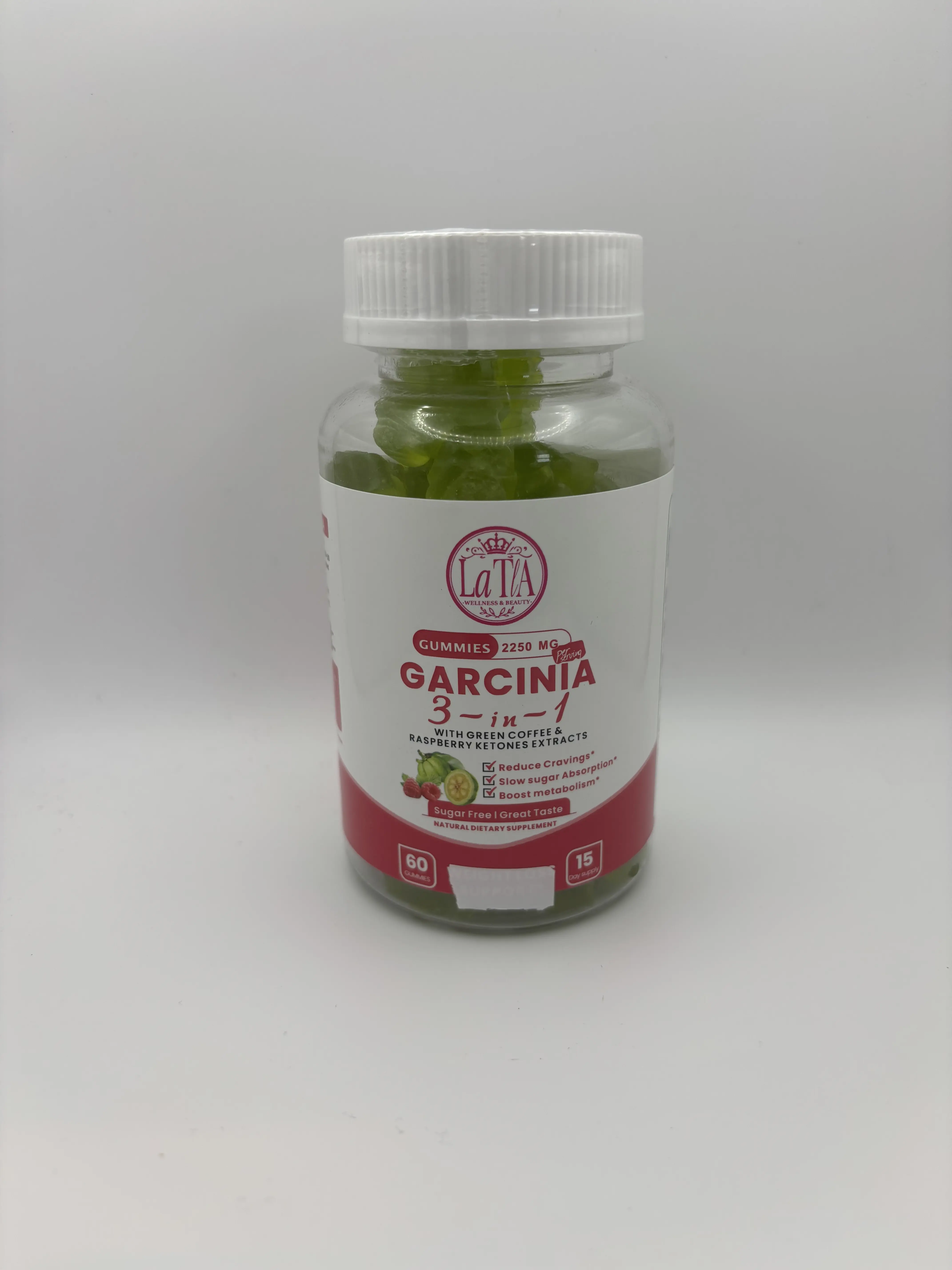Garcinia 3-in-1 Digestive Wellness Gummies, Health & Nutrition Dietary Supplement