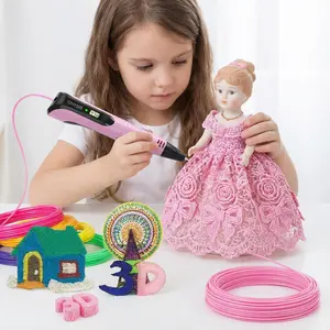 3D Printing Pen Set,   8-piece set  Includes 3D printing pen, Type-C charging cable, charging head, base, picture album and 36 meters of PLA consumable material. Creative DIY children's gift, New Year gift, birthday gift, DIY gift  Children's Toy