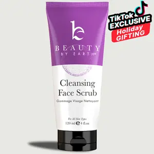 [BEAUTY BY EARTH] Facial Scrub - Superfruits & Calendula USA Made with Natural & Organic Ingredients, Hydrating Deep Cleansing Gentle Exfoliant Skincare