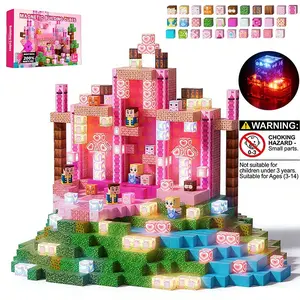 150pcs Glowing Magnetic 3D Building Blocks Set, Stem Montessori Creative Toy for Kids 3-5 & 4-8 Years, Birthday Gift for Boys Girls