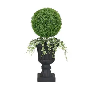 Puleo International 41in Topiary Boxwood Artificial Tree