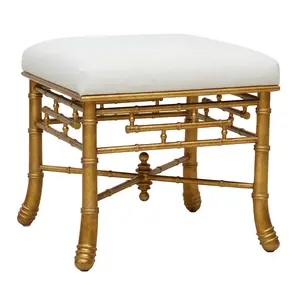 Gilt Bamboo Stool