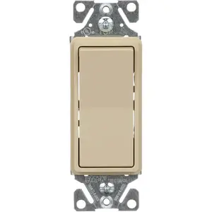Single Pole Decorator Switch, Ivory
