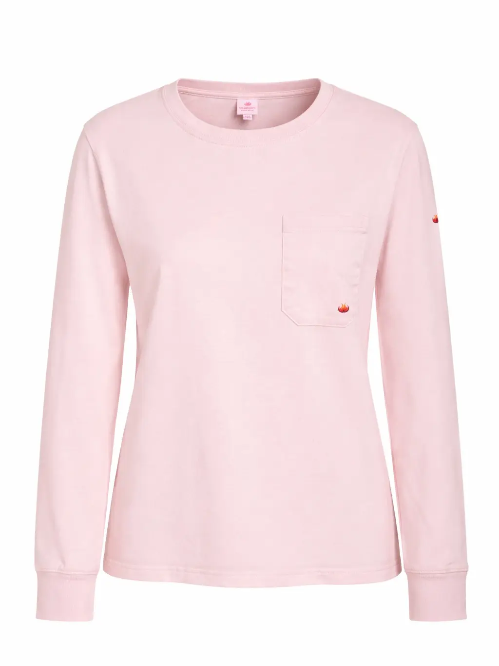 Women's Work Wear Fitted Flame-Resistant (FR) Pullover Shirt for Work with a Crew Neck, Deep Pocket, and Stretchy Fabric, Basic, Tops, Long-Arm Blouses & Shirts, Sleeve, Adjustable, Breathable, Construction, Lightweight, Round Neck, Long Sleeve, Cotton Bl