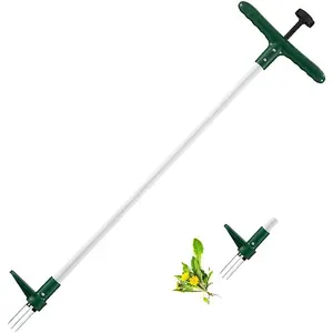 Weeder Tool, Stand Up Weeder Puller Tool, Long Handle Garden Weeding Tool with 3 Claws, Hand Weed Hound Weed Puller for Dandelion, Standup Weed Root Pulling Tool and Picker, Grabber (1 Pack)