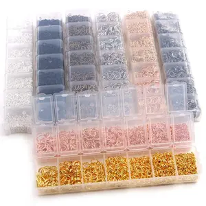 One Set Box 3 4 5 6 7 8 10mm 4 Colors Open Jump Rings Split Rings Link Loop For DIY Jewelry Making Supplies Findings Connector DIY Beading Accessories