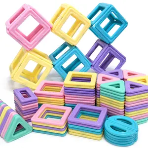 Magnetic Block Set with Large Macaron Blocks, Kids' Imaginative Play Toy, Ideal Gift for Birthdays & Xmas, Vibrant Color Options