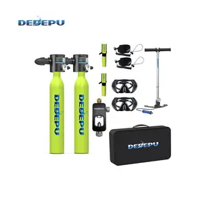 DEDEPU 2024 Summer S3000 Mini Scuba Tank 0.5L Snorkeling Gear Diving for Adults Leisure Travel Goggles Mask Set