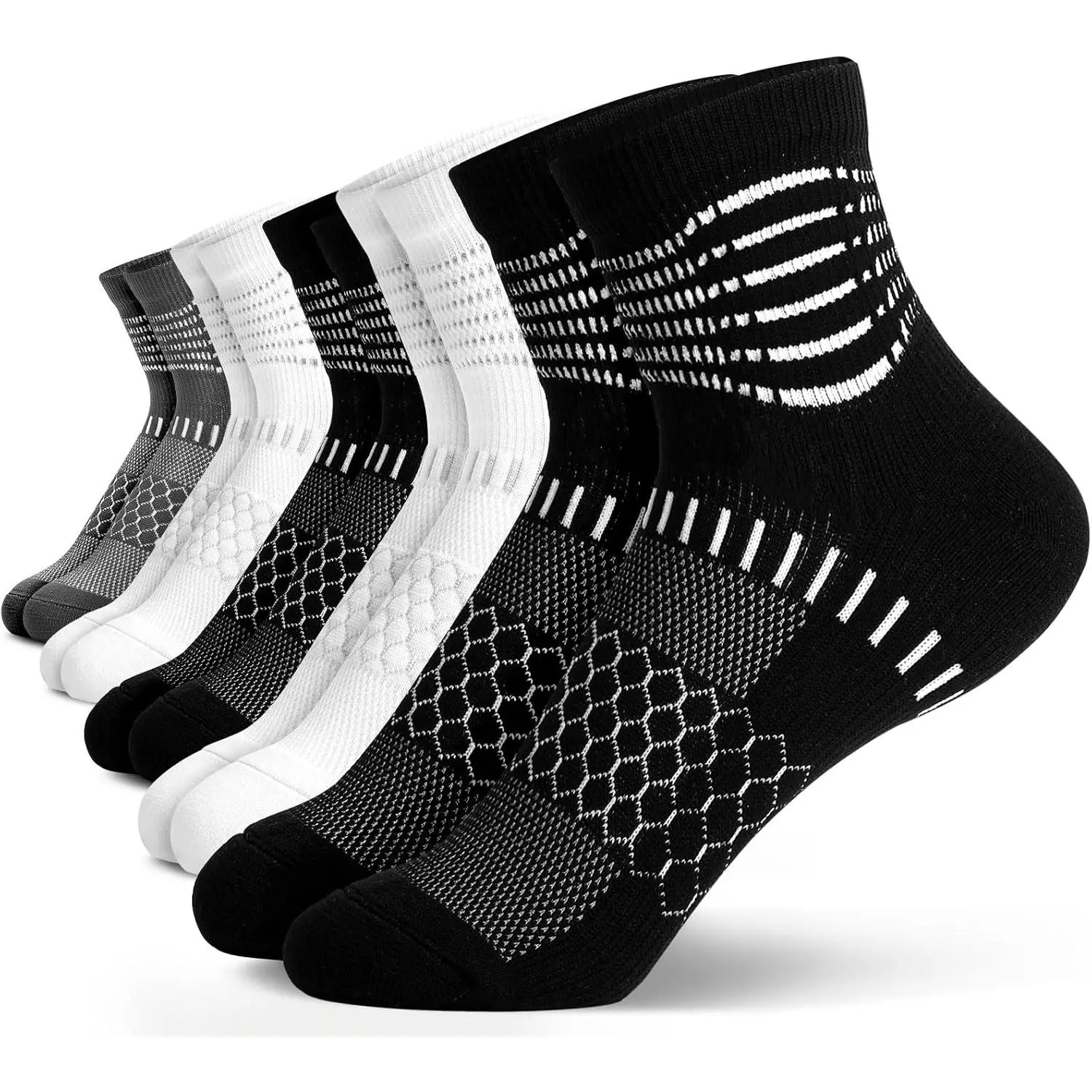 Black+white+dark Grey(5 Packs)