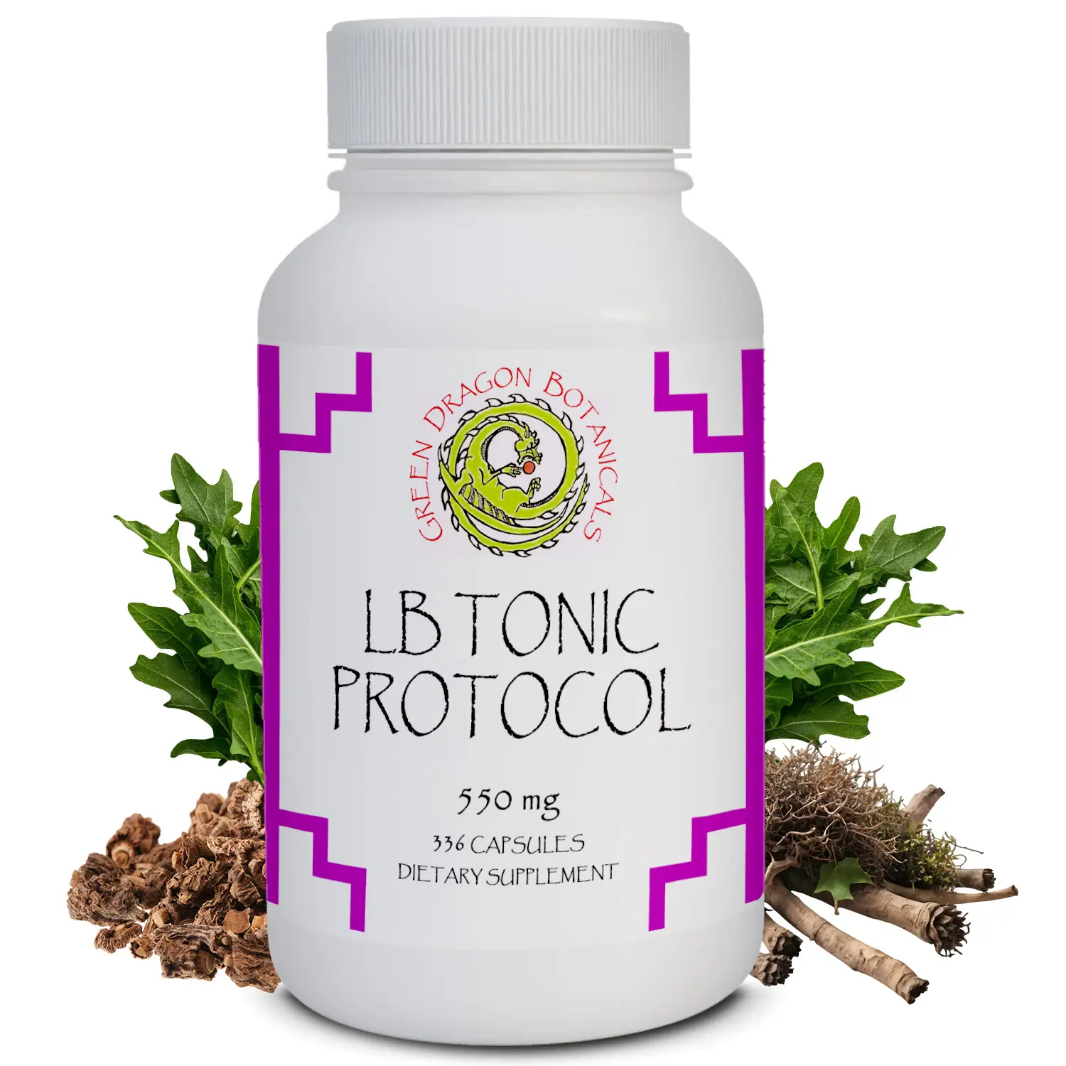 Green Dragon Botanicals LB Tonic Protocol - Wild-Harvested Eleuthero Adaptogen Adrenal + Energy 550mg