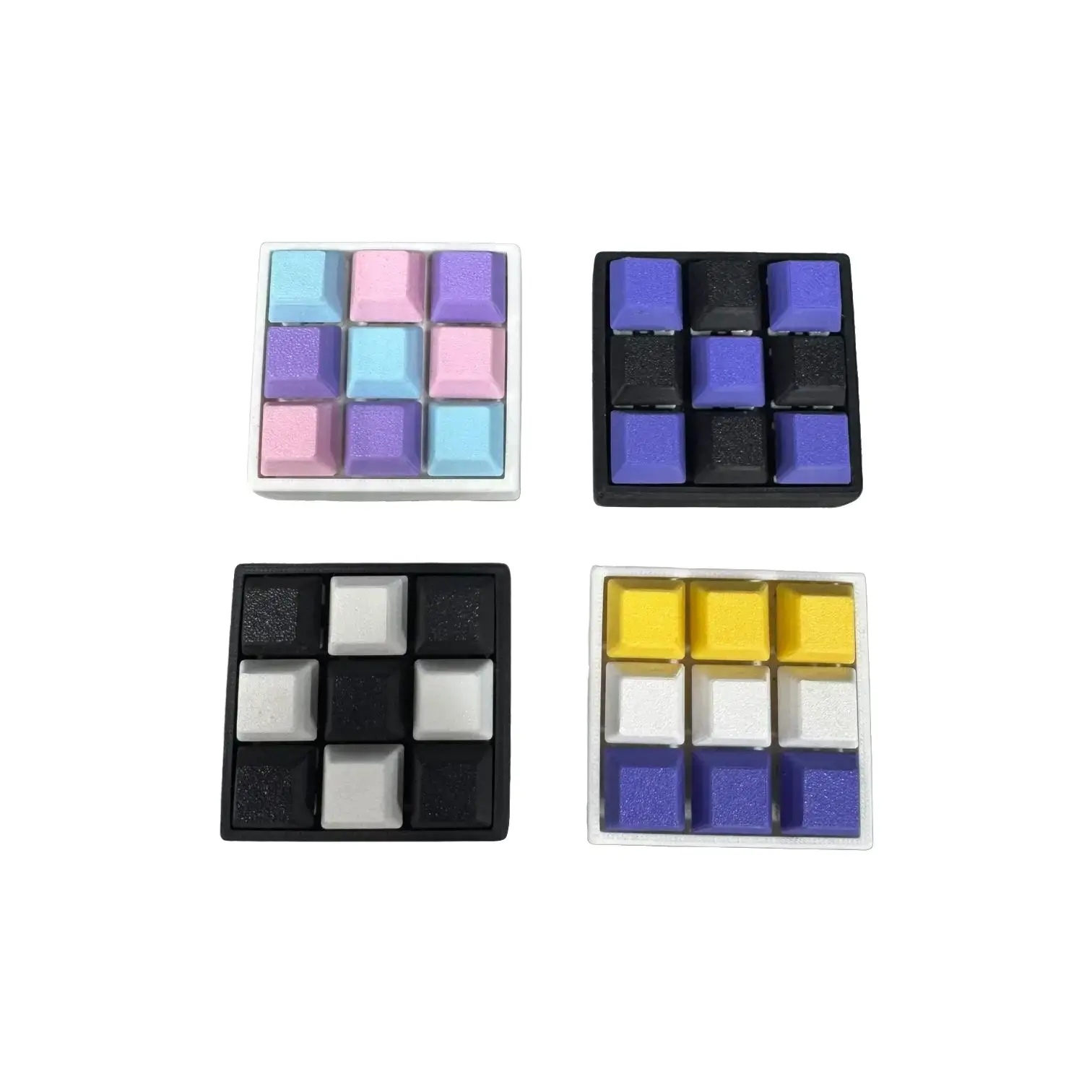 9 Key Keycap Clicker Keyboard key Switch Keychain - 3D Printed - Customizable