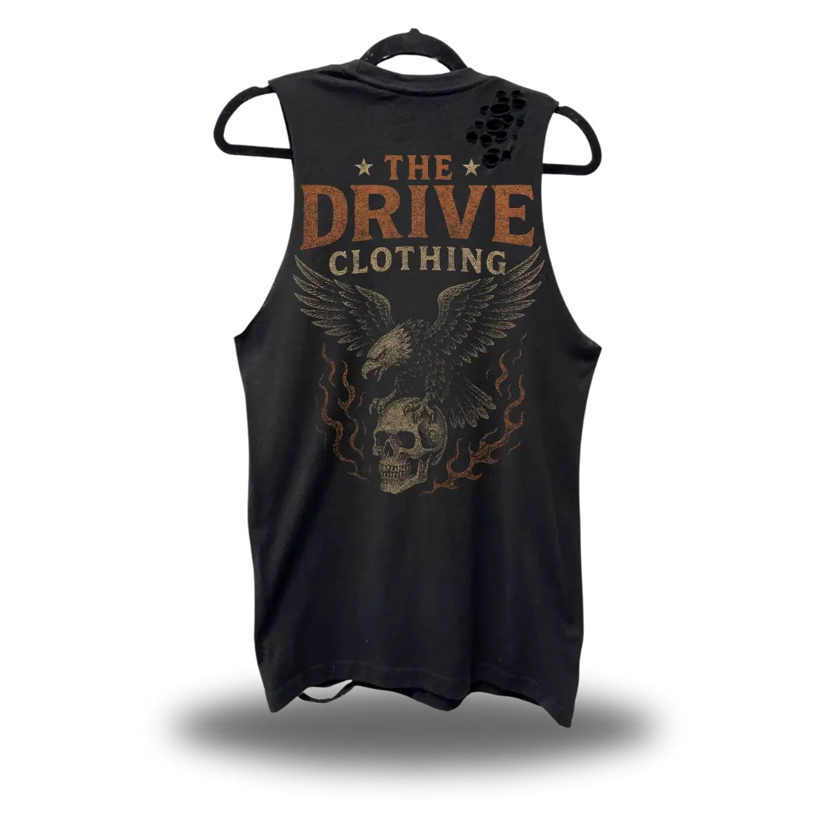 TheDriveClothing TDC Heritage Eagle Road Rash Tank Top – Y2K Streetwear Graphic Tank, Vintage Biker Fashion, TikTok Viral Grunge Outfit, Urban Cowboy Alt Aesthetic Tee
