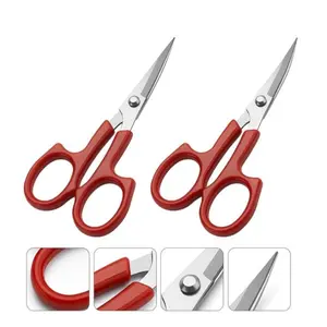 2 Pcs Small Scissors Stainless Steel Blades Sewing Shears 5.1 Inch Thread Cutters for Sewing Quilting Handmade Crafts