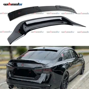 2019-2025 – Nissan Altima R Style Highkick Trunk Spoiler + JDM Roof Spoiler – Dual Piece Body Kit Combo | Gloss Black ABS Plastic | Fits 4-Door Sedan | Direct Fit JDM Accessories Upgrade, Car Rear Spoiler