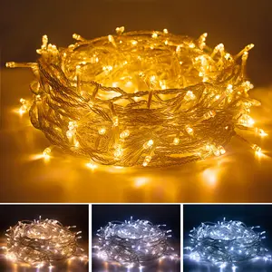 SUNNYGLADE 66FT 200-LED Plug-Powered Plastic Christmas Fairy String Lighting - 11 Modes, Timer, Remote Control, Waterproof, Extendable, Warm/Cold White - Modern Festival Decor for Indoor/Outdoor Bedroom, Wall
