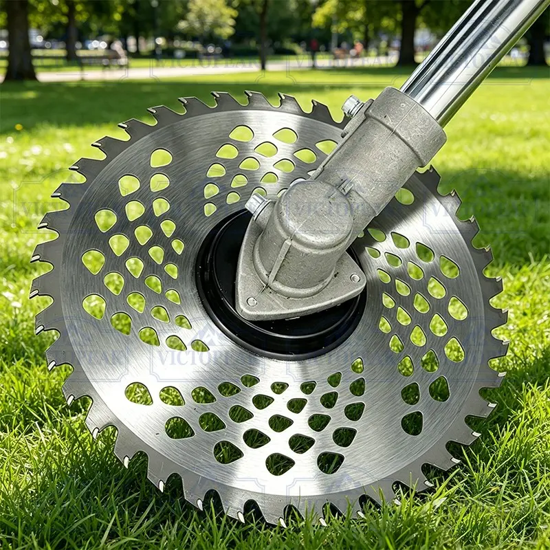 230mm 40-Tooth Alloy Lawn Mower Blade, Gasoline Mower Accessories, Gardening Tool, Lawn Trimmer Part, Metal Cutting Blade