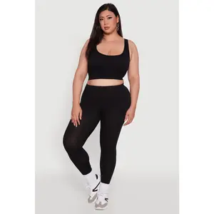 Plus Size Ambiance Basic Leggings