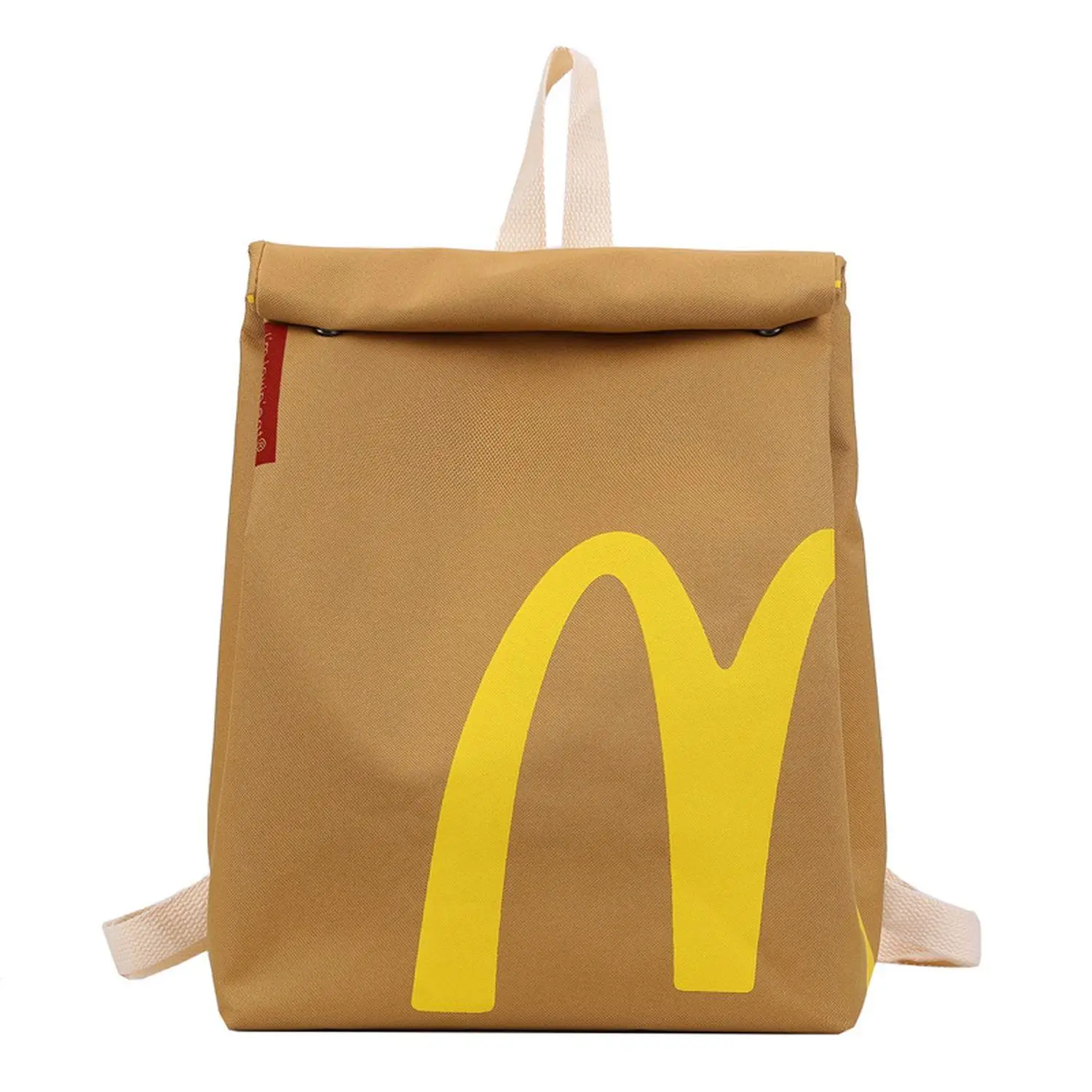 McDonald's Backpack Lightweight Knapsack School Crossbody Shoulder Bag for Women Men
