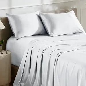 Bare Home Satin Sheet Set - For Hair and Skin