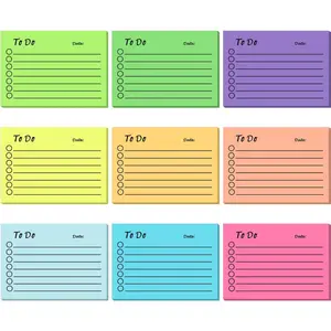 9 Colorful Notebooks for Office and Study, Perfect for Taking Notes and Marking, Durable Stationery Gift, Ideal for Office and Learning Use, Sticky Notes