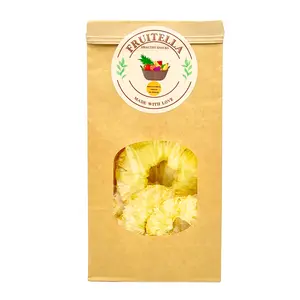 Dried Pineapple Chips By Fruitella 100% Vegan All Natural Dehydrated Healthy Pineapple Fruit Snacks No Added Sugar | 5.60 Oz