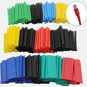 580pcs/750pcs Practical Multi-Color Heat Shrink Tubing Kit + 1 Hard Box, Perfect for Electrical Insulation, Repairs And Wire Connectors, Cable Management, Various Sleeve Cable Kits in 6 Colors And 11 Sizes, Suitable for DIY