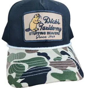 Camo Beaver Taxidermy Trucker Hat, Ball Cap, Funny, Humor, Retro, Duck Camo, Camouflage, Hunting, Outdoors, Mens Hats, Womens Hats, Fashion