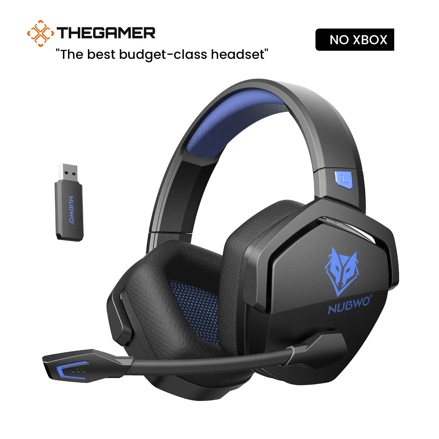 [Summer Wins] NUBWO G06 Wireless Gaming Headset with Mic, Compatible with PS5, PS4, PC, Switch & Mobile, No Wireless Interference, 23ms Ultra-Low Latency, 100H Battery, Triple-Mode Multi-Device, Optimized for Fortnite, Call of Duty & FPS Gamers