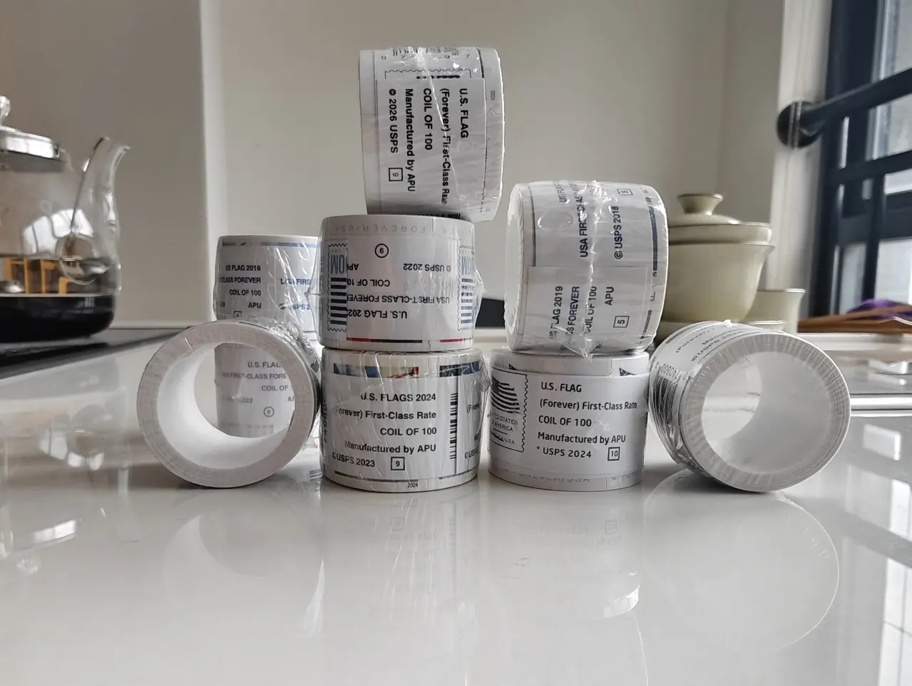 23 24 25 1Roll (100Pcs) Self Adhesive Label Stickers for Daily Home Decoration