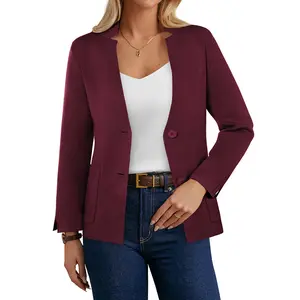 Grace Karin Women Sweater Blazer Business Casual Knit Cardigan 2026 Long Sleeve Suit Jackets Work Blazers with Pockets