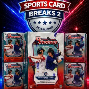 BREAK #263 PYT (1) 2026 Topps Bowman Jumbo Box (4) 2026 Topps Bowman Blaster Box , Sports Cards Packs, Trade Card Box