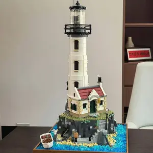 1033 Piece Lighthouse Building Block Set, Building Kit, DIY Building Model, DIY Assembly, Stem Building Blocks, Perfect for Home Decor, Ideal Gift for Christmas, Halloween, Thanksgiving, Birthday