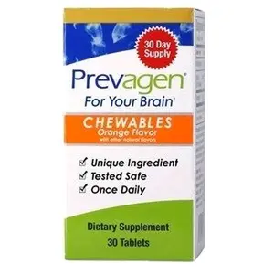Prevagen Chewable Dietary Vitamin Healthcare Supplement, Orange Flavor, 30 Tablets