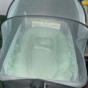 Portable diaper changing station for newborns (0-24 months), breathable, soft, comfortable and portable, suitable for family, travel and Nursery use