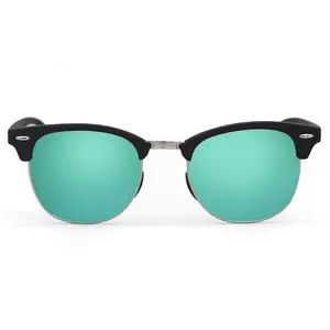 The Masters – Mirrored Aqua Clubmaster Sunglasses