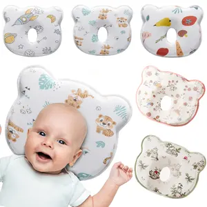 Baby Nap Pillow - Baby head shaper, Silicone Shaping Pillow for Correcting Head Shape & Preventing Sideways Sleeping - Comfortable Machine-Washable Head & Neck Support for Baby