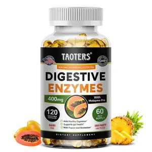 Taoters Digestive Enzyme Health Supplement, supports digestive and gut health, 120 capsules