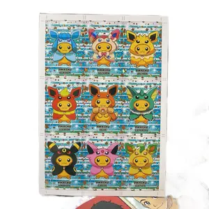 pokemon poncho pikachu uncut sheet