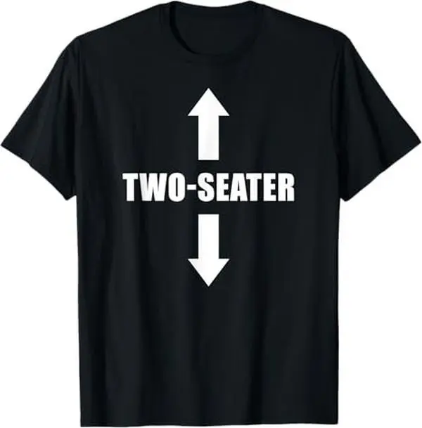 Vintage Two Seater Arrows Funny College Humor Shirt, Funny Mens T-Shirt, Sarcastic Shirt For Men, Funny Saying Shirts, Cool Gift for Him Graphic tees Sleeve Top summerwins,summerwins