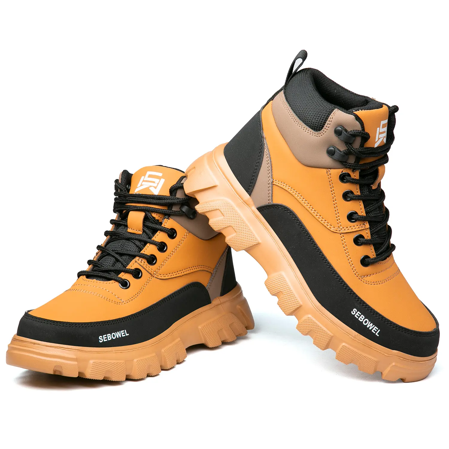SEBOWEL Unisex Steel Toe Work Shoes Safety Sneakers  display picture 2
