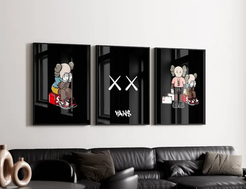 Hypebeast Poster,set of 3,Printable Graffiti print, Poster,Hypebeast Toys,Hypebeast Sneaker, Sneaker Prints