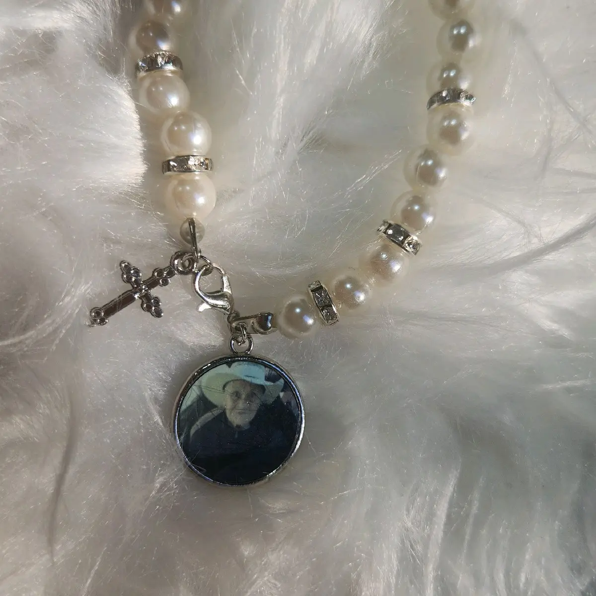 Unisex Bracelet Memorial with Personalized Photo Keepsake, Inspirational Beaded Bracelet