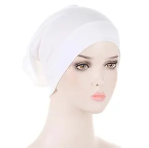 Cotton Jersey Hijab Undercap - White, Comfortable Fit, Versatile Design, Ideal for Everyday Wear